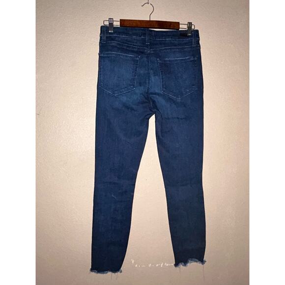 Paige cowboy cowgirl Y2k Hoxton Ankle  Blue  Baylor Distressed Western Jeans - Picture 5 of 9